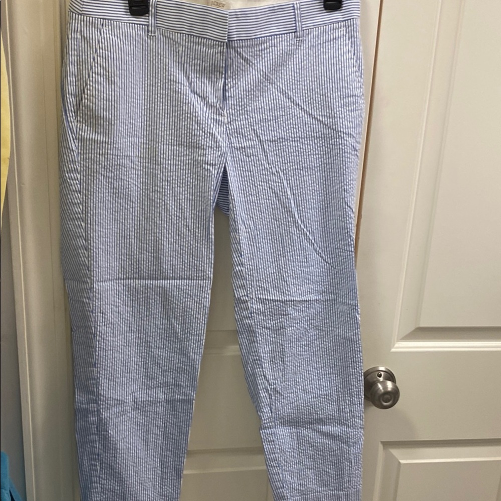 J. Crew Blue Striped Women's Pants